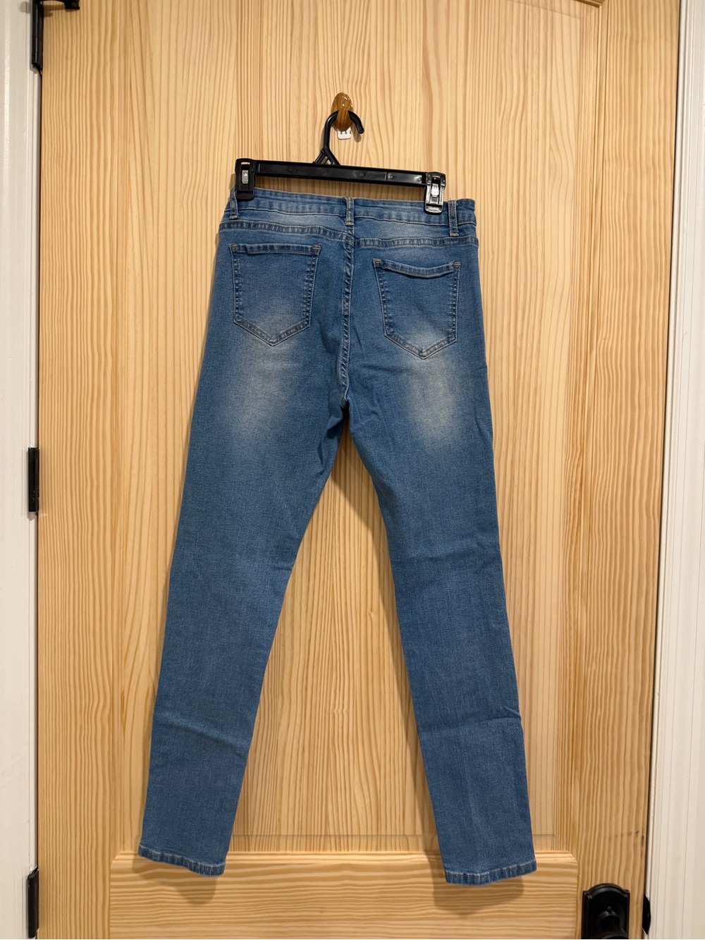 SHEIN Blue Women's Stretch Jeggings - Slim Fit
